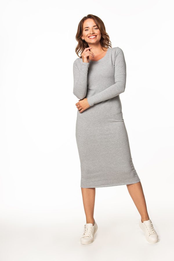 Grey Daydress 3 in Cotton and Polyester