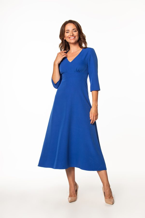 Blue Daydress in Day Dresses with Spandex and Polyester