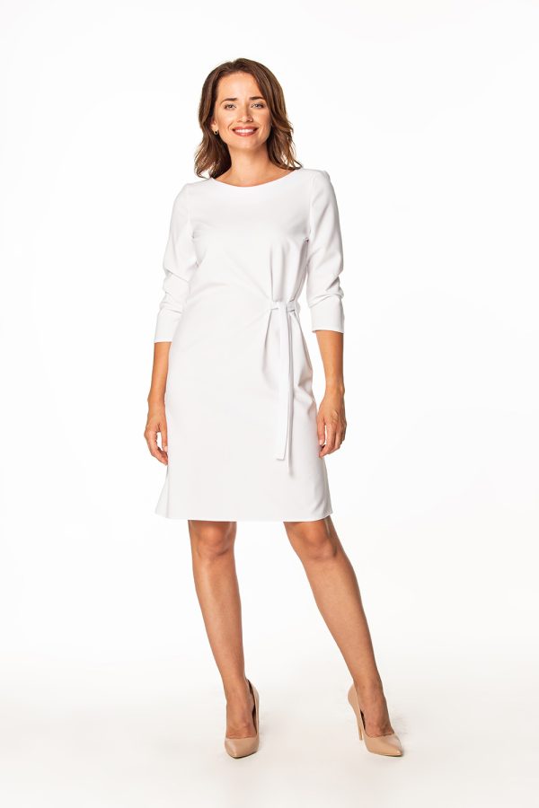 White Daydress 6 in Spandex and Polyester