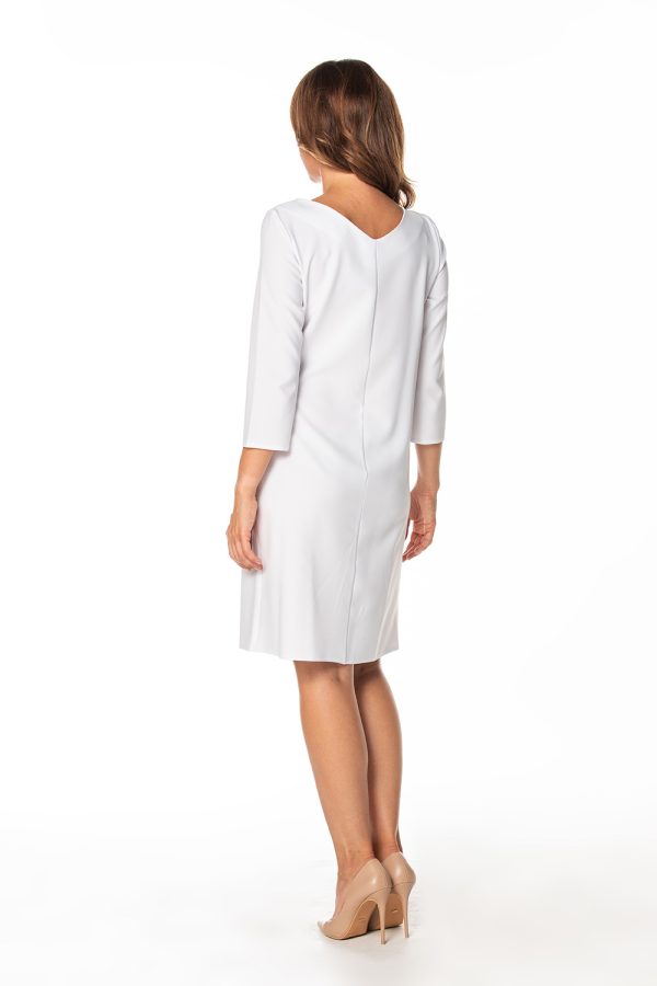 White Daydress 6 in Spandex and Polyester