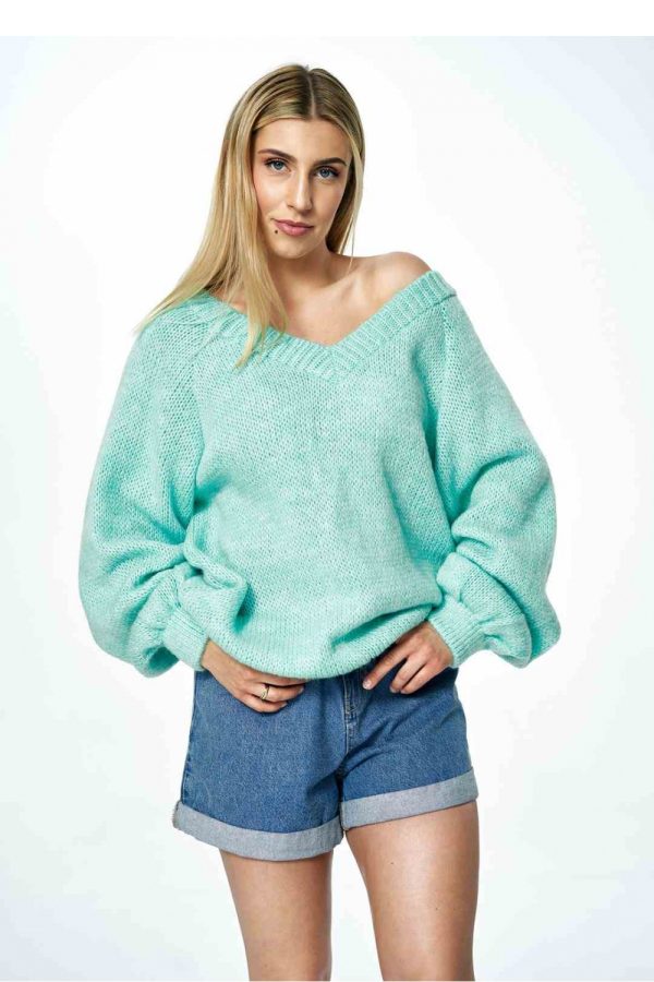 Green Jumper in Sweaters, Pullovers, Jumpers, Turtlenecks, Boleros, Shrugs with Acrylic, Nylon, Polyester and Wool