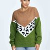 Multicolor Jumper in Sweaters, Pullovers, Jumpers, Turtlenecks, Boleros, Shrugs with Acrylic, Nylon, Polyester and Wool