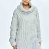 Grey Turtleneck in Sweaters, Pullovers, Jumpers, Turtlenecks, Boleros, Shrugs with Acrylic, Nylon, Polyester and Wool