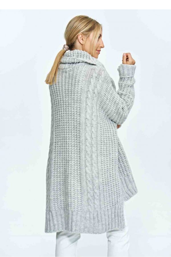 Grey Turtleneck in Sweaters, Pullovers, Jumpers, Turtlenecks, Boleros, Shrugs with Acrylic, Nylon, Polyester and Wool