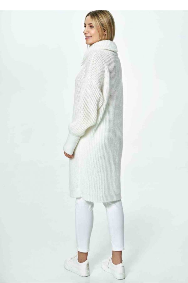 Beige Long Jumper in Sweaters, Pullovers, Jumpers, Turtlenecks, Boleros, Shrugs with Acrylic, Nylon, Polyester and Wool