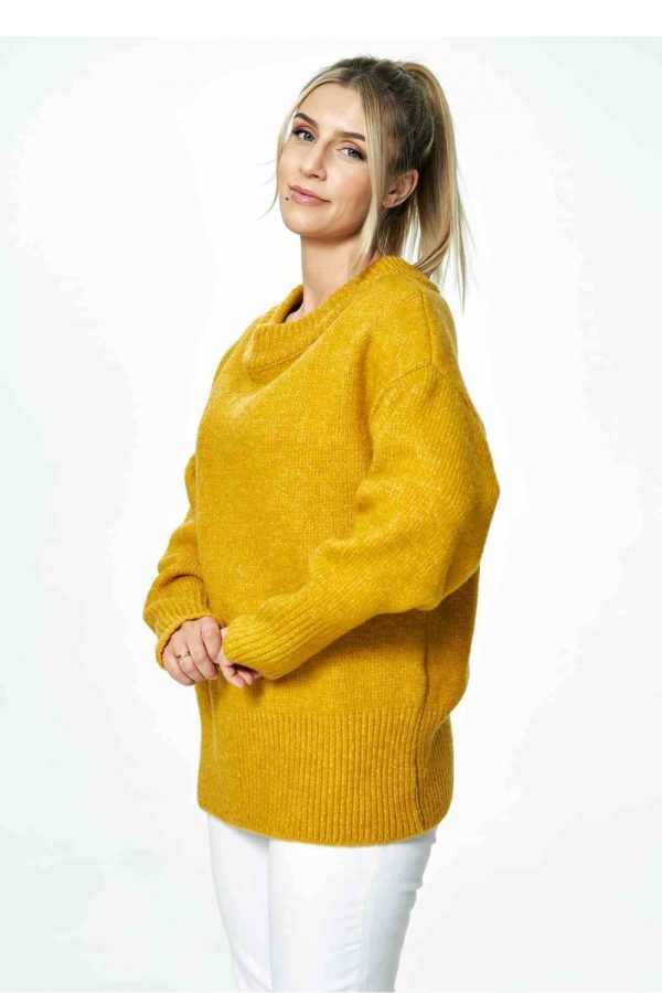 Yellow Jumper in Sweaters, Pullovers, Jumpers, Turtlenecks, Boleros, Shrugs with Acrylic, Nylon, Polyester and Wool