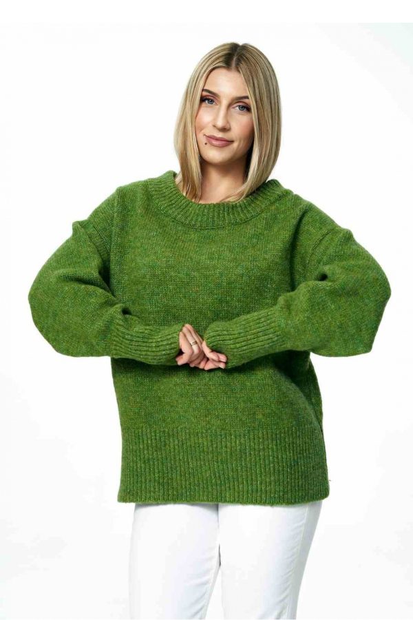 Green Jumper in Sweaters, Pullovers, Jumpers, Turtlenecks, Boleros, Shrugs with Acrylic, Nylon, Polyester and Wool