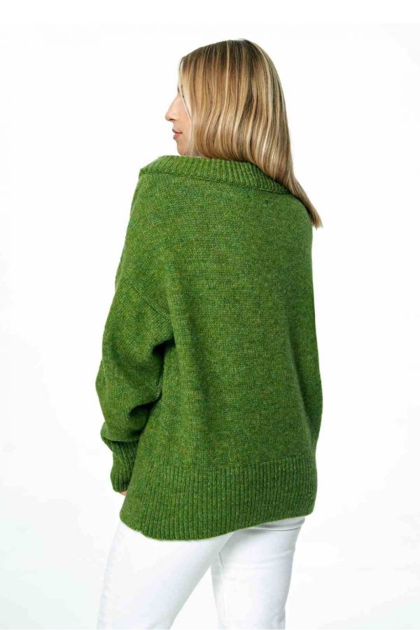 Green Jumper in Sweaters, Pullovers, Jumpers, Turtlenecks, Boleros, Shrugs with Acrylic, Nylon, Polyester and Wool