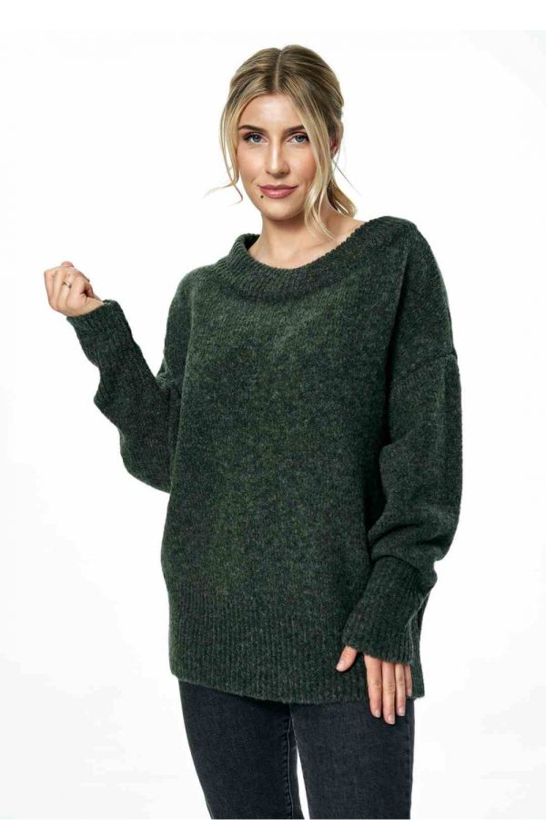 Green Jumper in Sweaters, Pullovers, Jumpers, Turtlenecks, Boleros, Shrugs with Acrylic, Nylon, Polyester and Wool