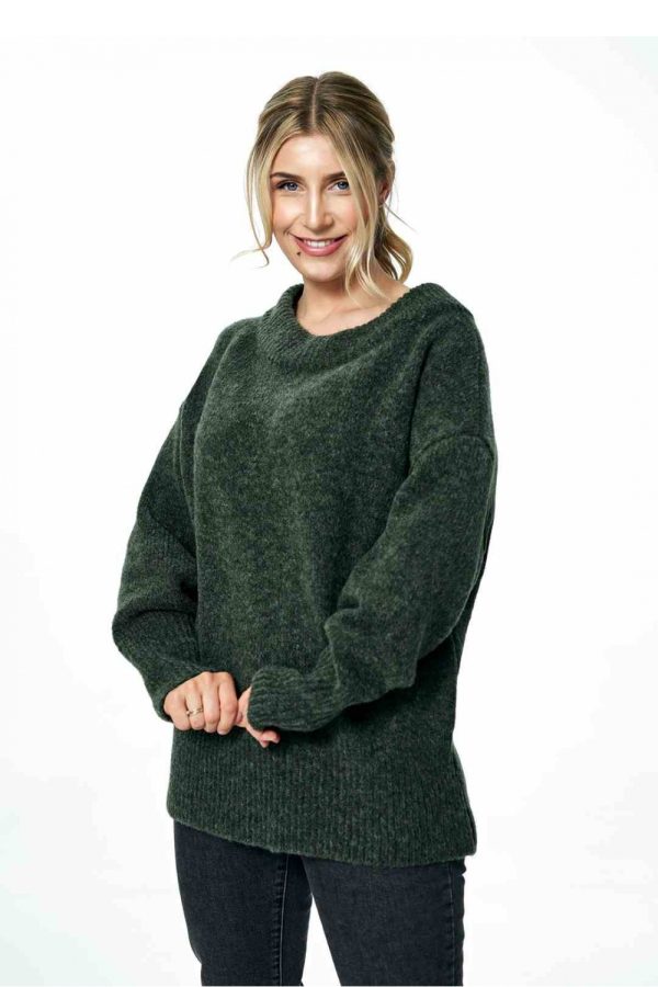 Green Jumper in Sweaters, Pullovers, Jumpers, Turtlenecks, Boleros, Shrugs with Acrylic, Nylon, Polyester and Wool