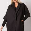 Black Coat in Women`s Coats, Jackets with Polyester