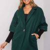Green Coat in Women`s Coats, Jackets with Polyester