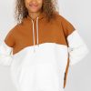 957014 Brown Sweatshirt in Sweatshirts For Women with Cotton, Spandex and Polyester