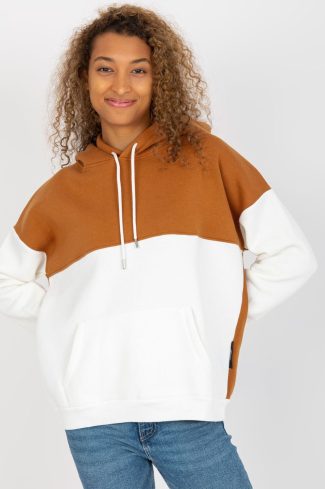 Brown Sweatshirt in Sweatshirts For Women with Cotton, Spandex and Polyester