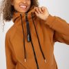 Brown Sweatshirt in Sweatshirts For Women with Cotton, Spandex and Polyester