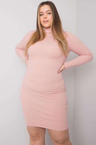 Pink Daydress in Day Dresses with Cotton and Spandex
