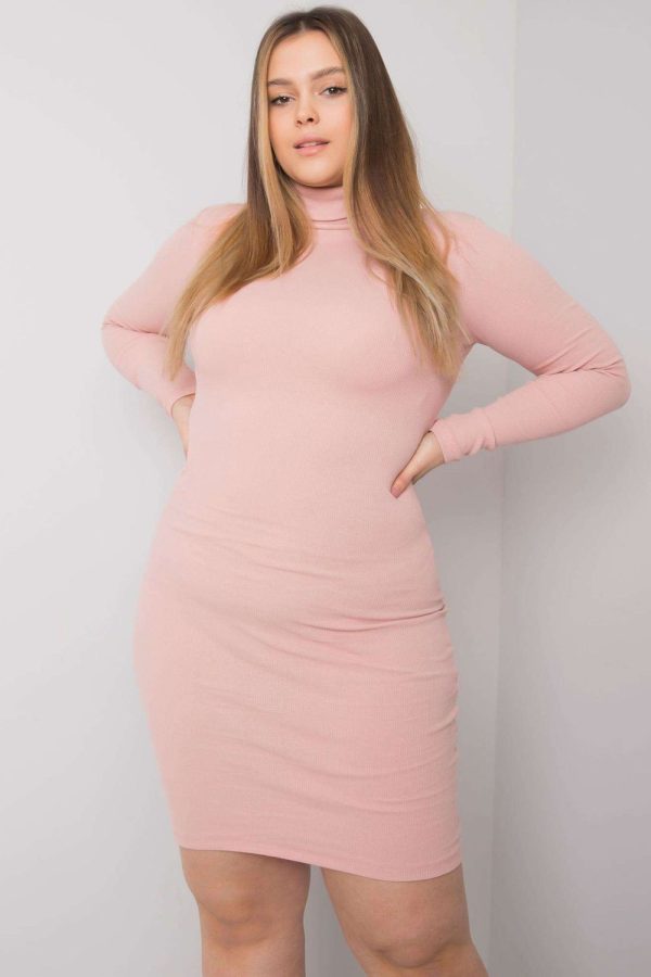 Pink Daydress in Day Dresses with Cotton and Spandex