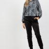 Black Set in Pants, Trousers, Shorts with Cotton and Spandex