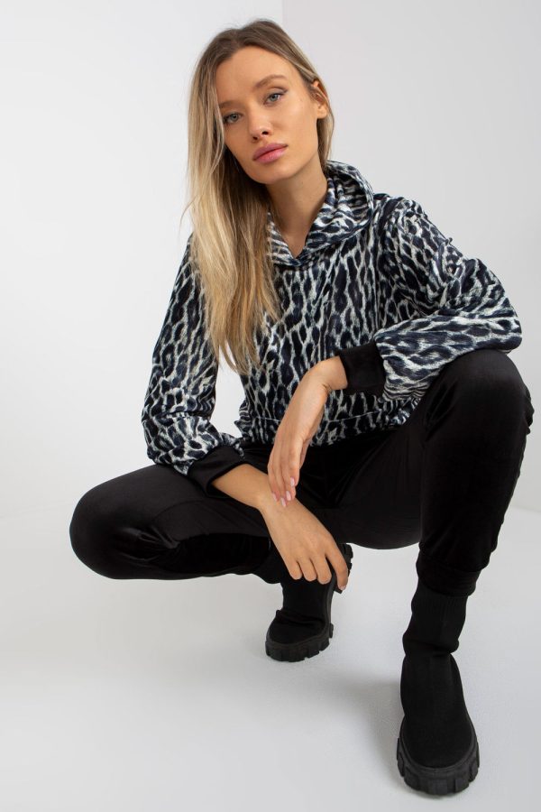 Black Set in Pants, Trousers, Shorts with Cotton and Spandex