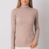 Beige Turtleneck in Sweaters, Pullovers, Jumpers, Turtlenecks, Boleros, Shrugs with Cotton and Spandex