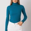 Green Turtleneck in Sweaters, Pullovers, Jumpers, Turtlenecks, Boleros, Shrugs with Cotton and Spandex