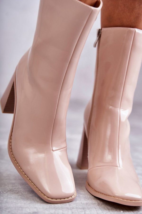 pink Heel boots model 173599 Step in style