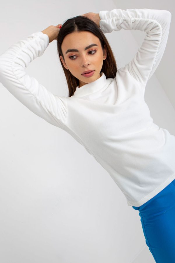 Beige Blouse in Women`s Blouses, Tunics with Spandex and Polyester