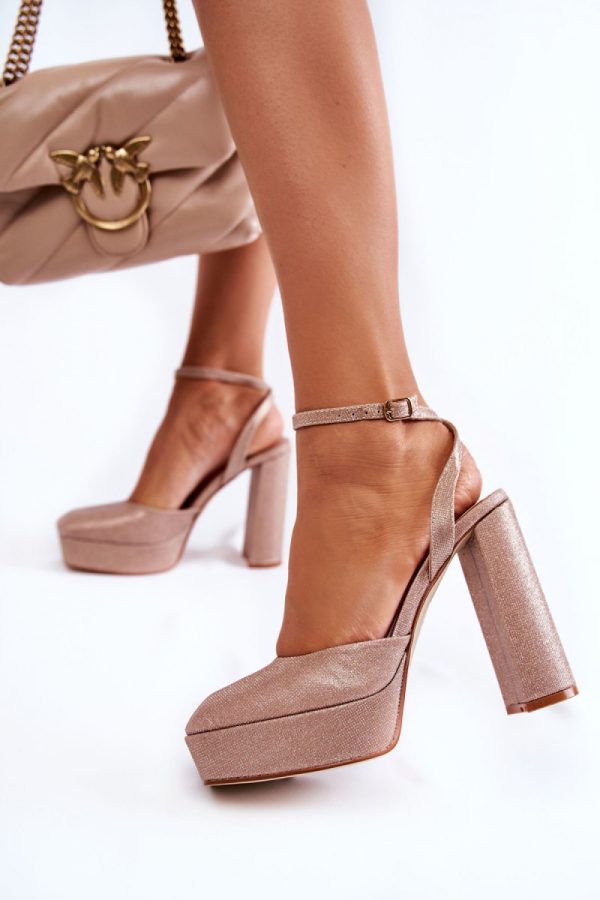 yellow Heel sandals model 173739 Step in style