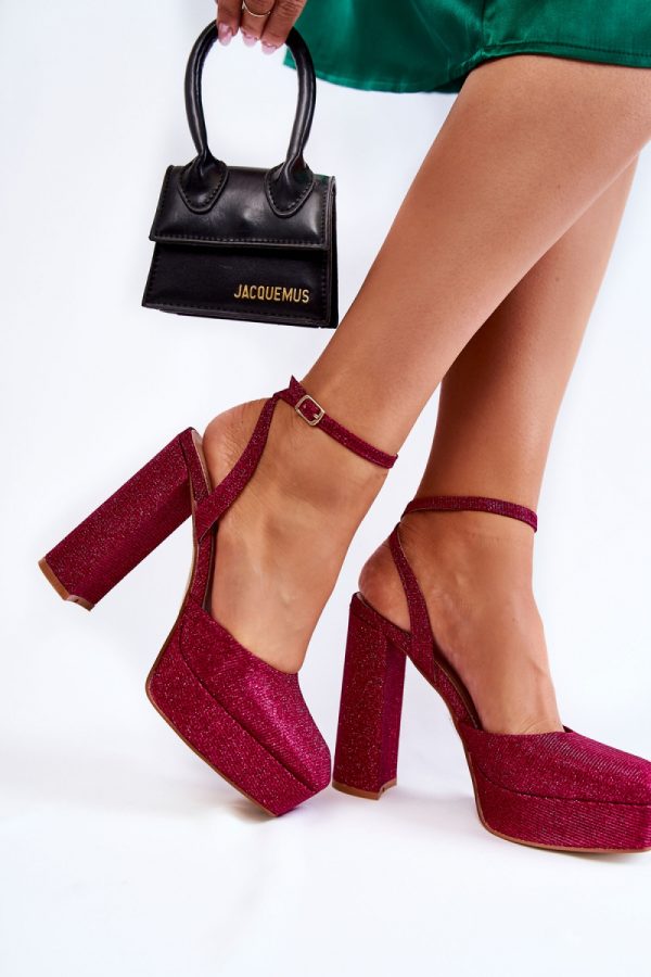 pink Heel sandals model 173742 Step in style