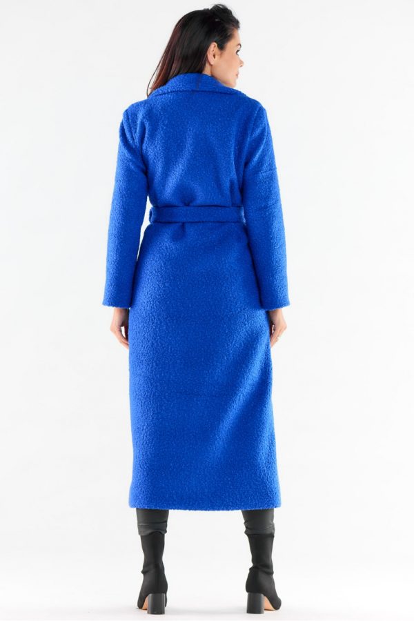 Blue Coat in Women`s Coats, Jackets with Polyester