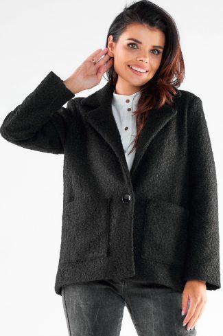 Black Jacket in Women`s Coats, Jackets with Polyester