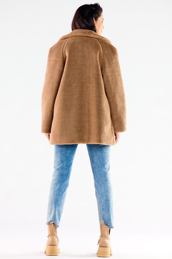 Brown Coat in Women`s Coats, Jackets with Polyester