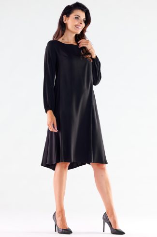 Fashion Pictures Black Daydress in Day Dresses with Spandex and Viscose