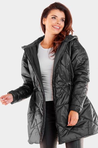 Black Jacket in Women`s Coats, Jackets with Polyester