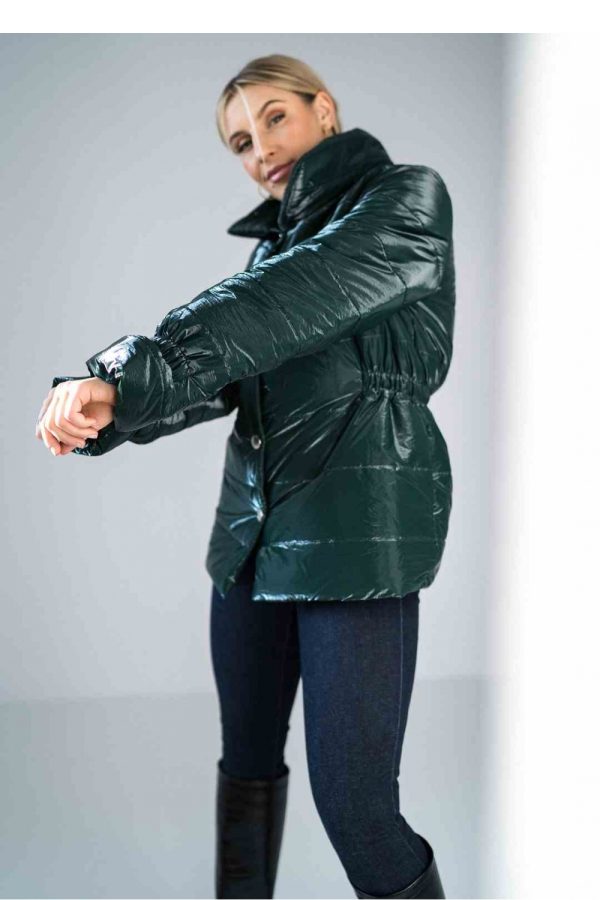 Green Jacket in Women`s Coats, Jackets with Polyester