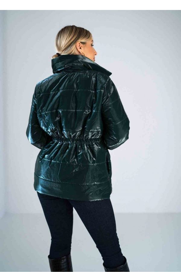 Green Jacket in Women`s Coats, Jackets with Polyester