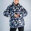 Navy Blue Jacket in Women`s Coats, Jackets with Polyester