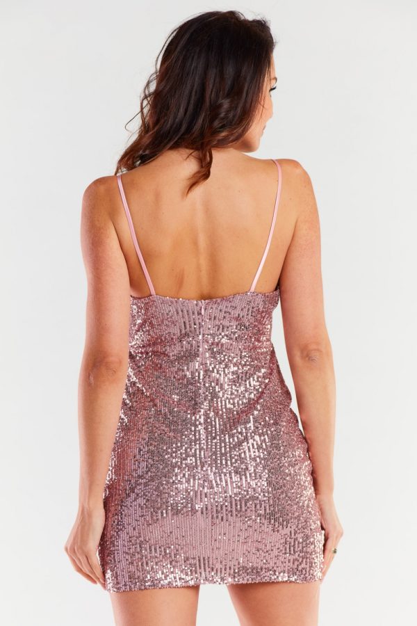 Pink Evening Dress in Evening Dresses with Spandex and Polyester