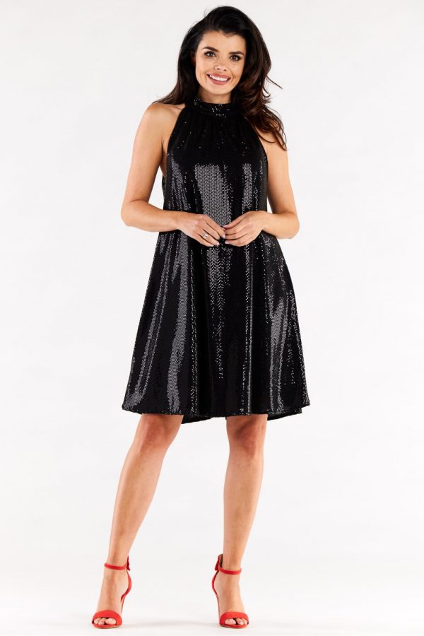 Black Evening Dress in Evening Dresses with Spandex and Polyester