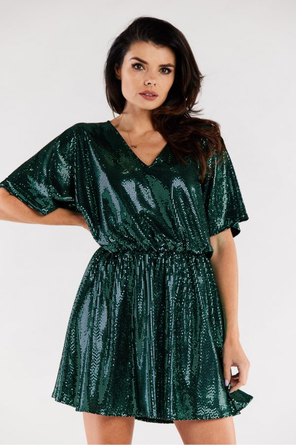 Green Evening Dress in Evening Dresses with Spandex and Polyester