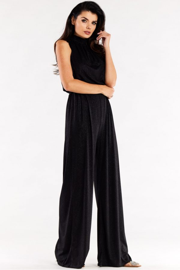 Black Suit in Playsuits For Women with Spandex and Polyester
