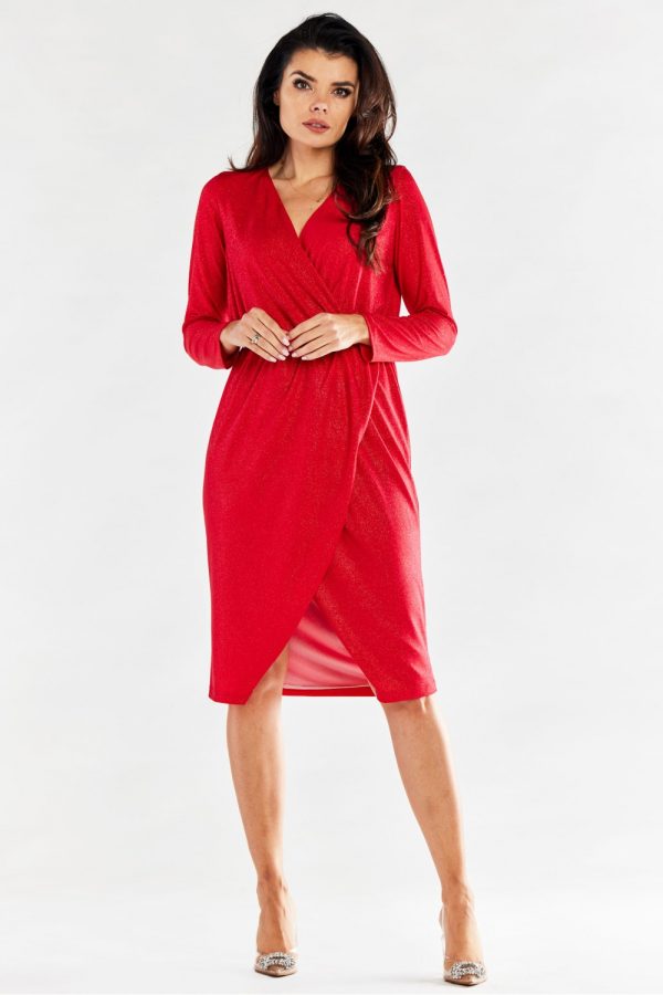 Red Evening Dress in Evening Dresses with Spandex and Polyester