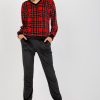 Black Set in Pants, Trousers, Shorts with Spandex and Polyester