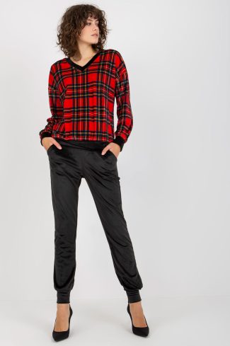 Black Set in Pants, Trousers, Shorts with Spandex and Polyester