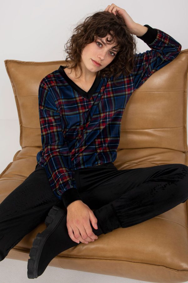 Black Set in Pants, Trousers, Shorts with Spandex and Polyester