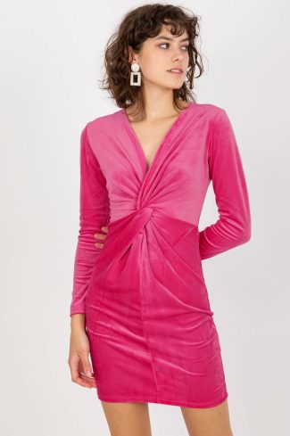 Pink Evening Dress in Evening Dresses with Spandex and Polyester