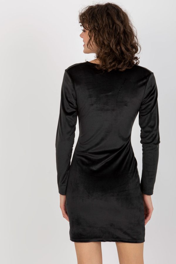 Black Evening Dress in Evening Dresses with Spandex and Polyester