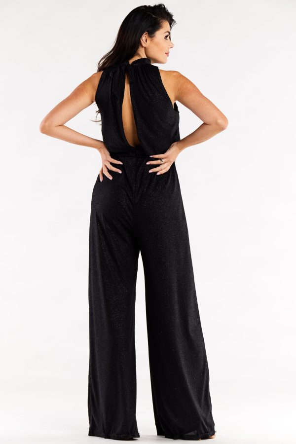 Black Suit in Playsuits For Women with Spandex and Polyester