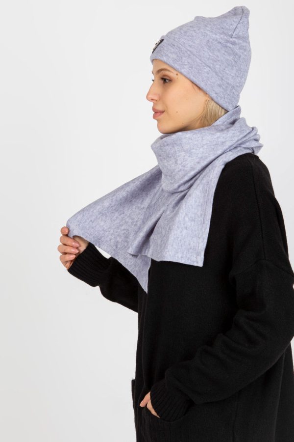 Violet Set in Caps & Hats For Women with Angora and Spandex