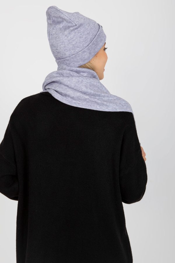 Violet Set in Caps & Hats For Women with Angora and Spandex